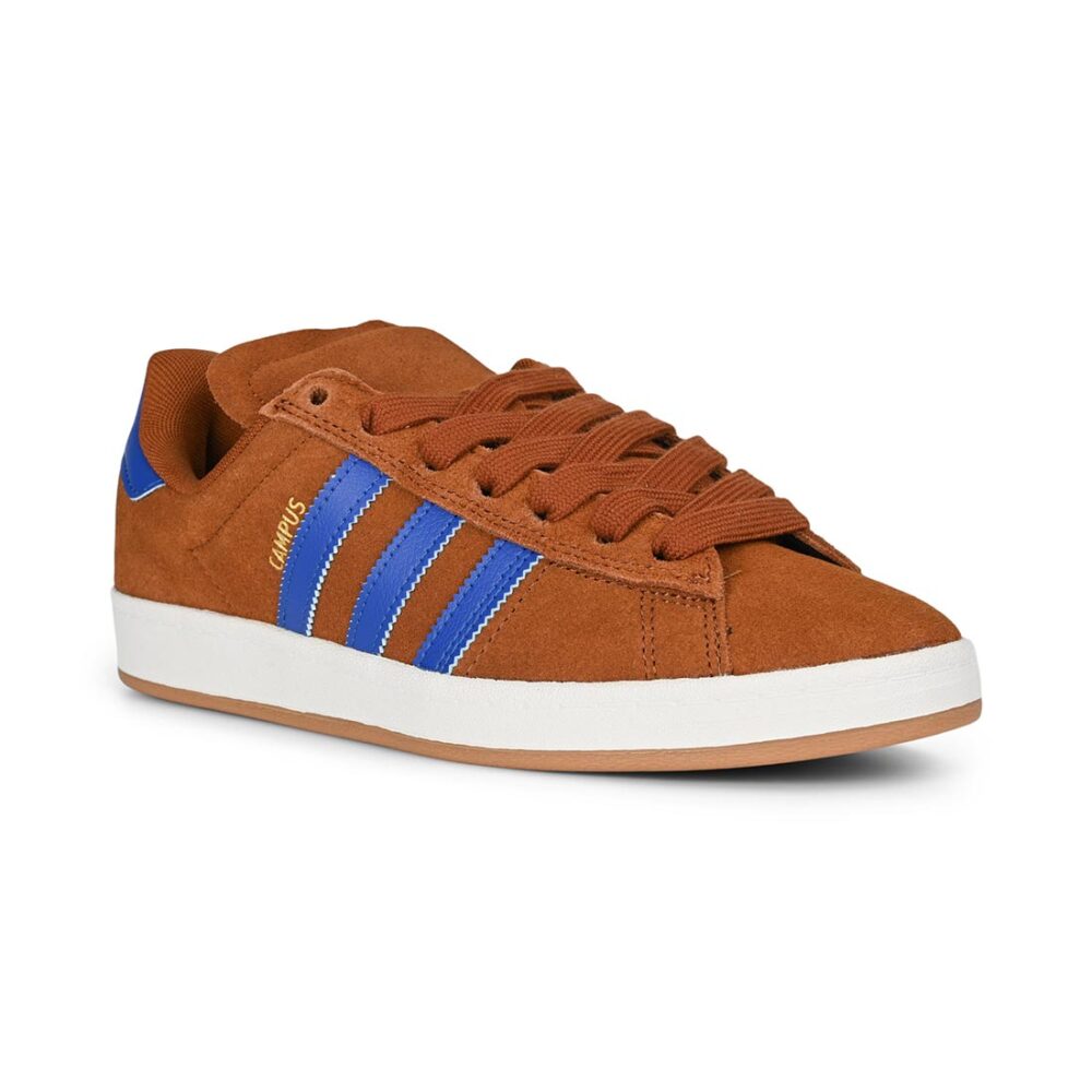 Adidas Campus 90s ADV Skate Shoes - Dusty Bronze/Royal Blue/White