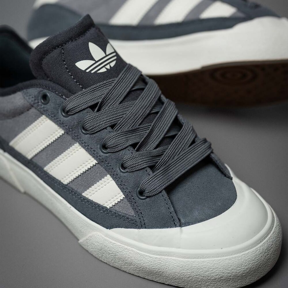Adidas Court TNS Premiere RT Skate Shoes - Grey/Chalk White/Grey