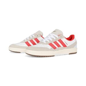 Adidas Tyshawn II Skate Shoes - White/Better Scarlet/Chalk White