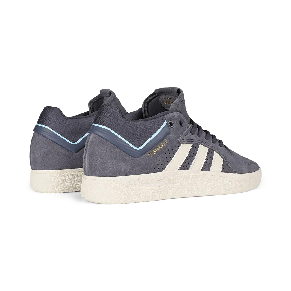 Adidas Tyshawn Skate Shoes - Aurora Onyx/White/Clear Sky