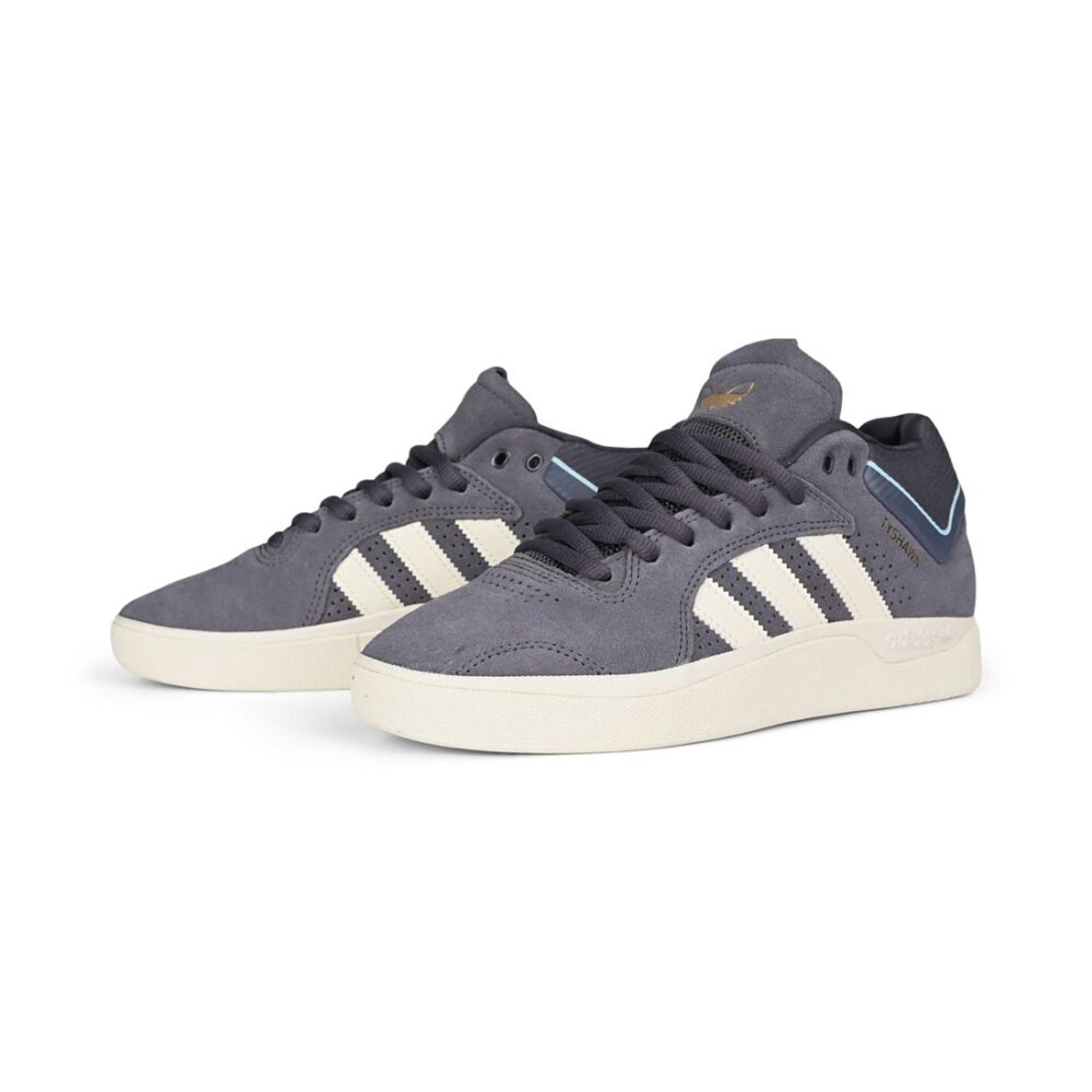 Adidas Tyshawn Skate Shoes - Aurora Onyx/Chalk White/Clear Sky