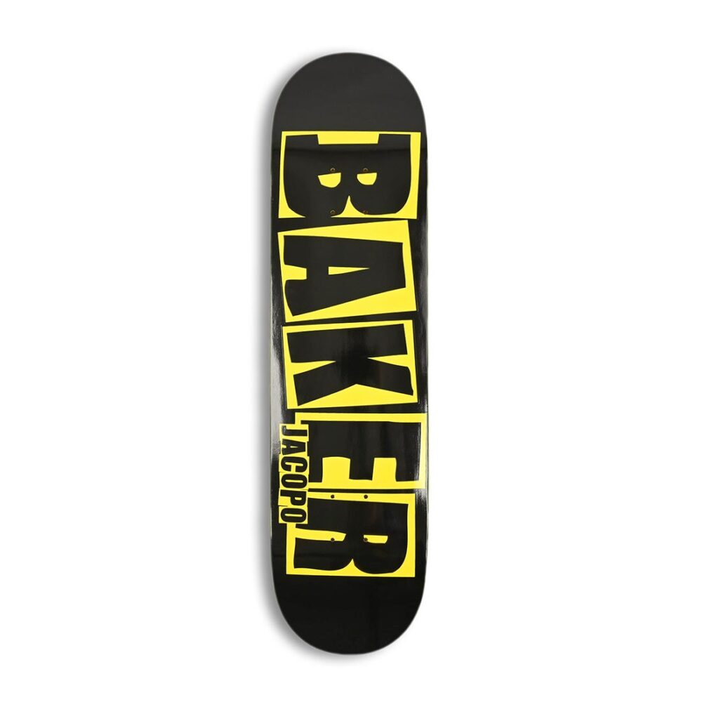 Baker Jacapo Brand Logo 8" Skateboard Deck - Danger Yellow