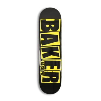 Baker Jacapo Brand Logo 8" Skateboard Deck - Danger Yellow