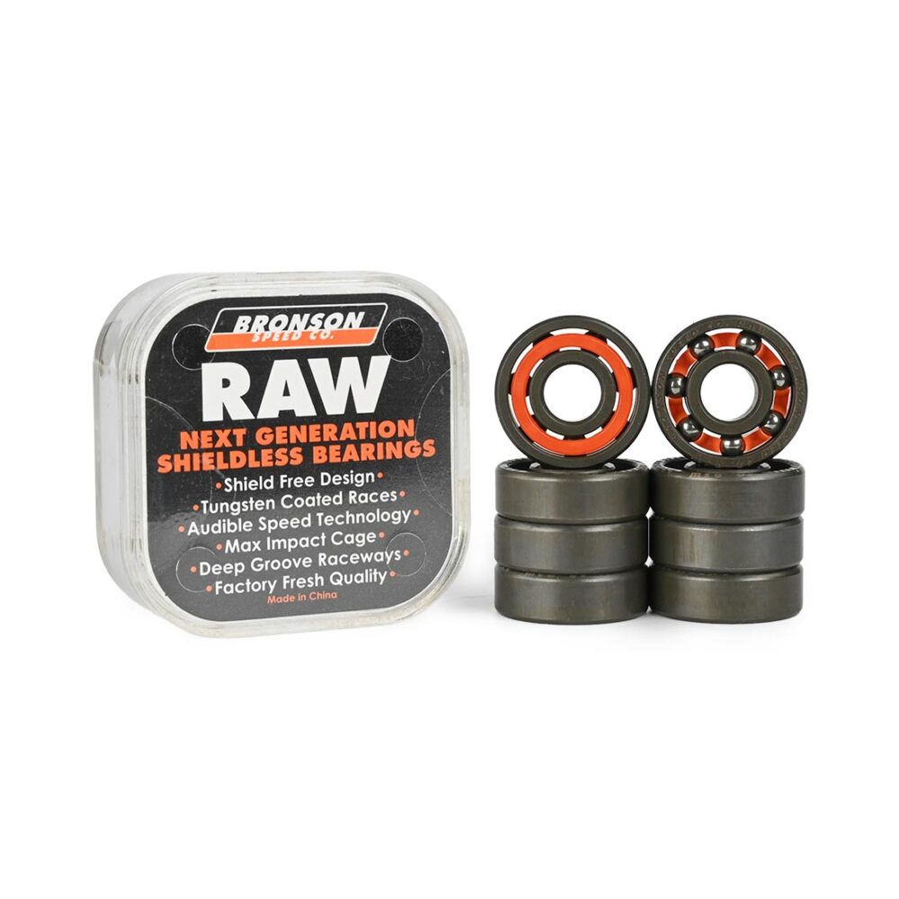 Bronson Speed Co Raw Skateboard Bearings