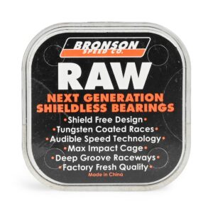 Bronson Speed Co Raw Skateboard Bearings