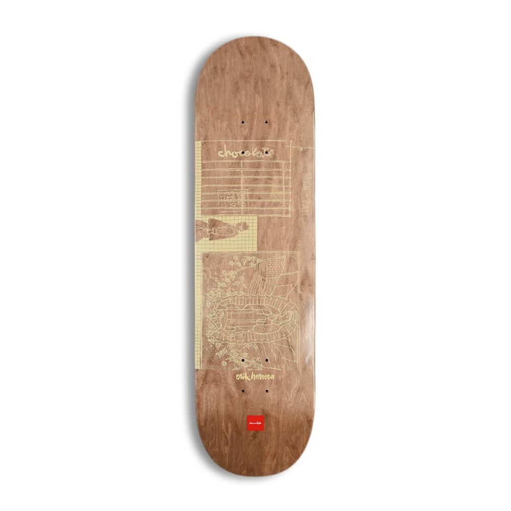 Chocolate Herrera Unearthed Skateboard Deck - Brown