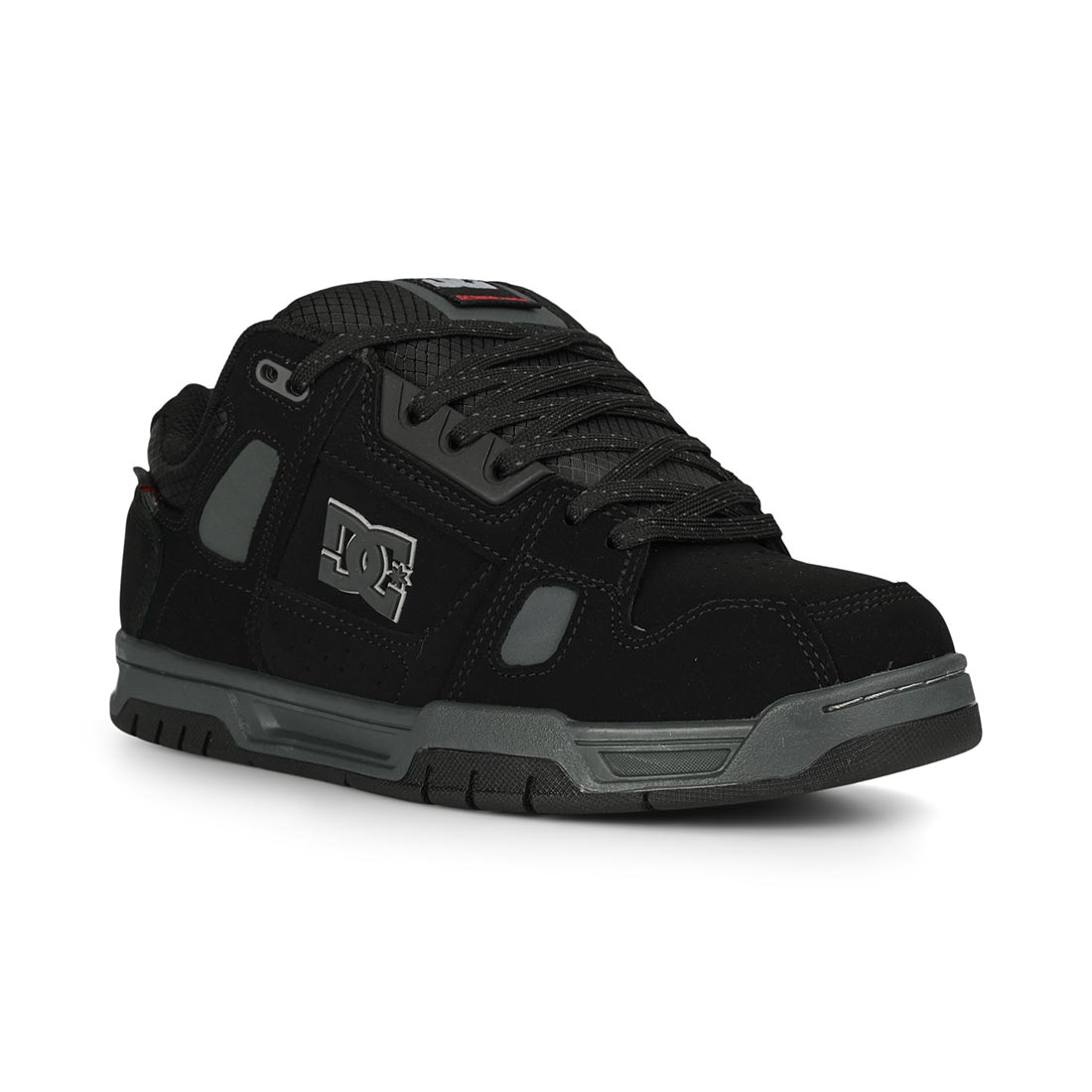 DC Stag WNT Skate Shoes - Black/Black - Mens 8.5 UK - Nubuck