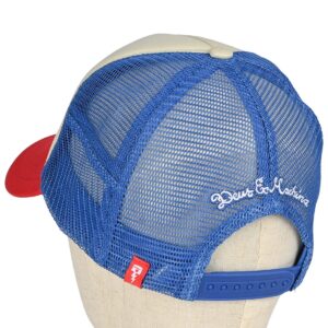 Deus Ex Machina Baylands Mesh Back Trucker Cap - Blue/Red (SP26)
