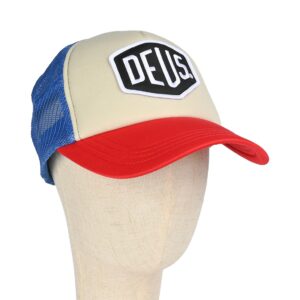 Deus Ex Machina Baylands Mesh Back Trucker Cap - Blue/Red (SP26)