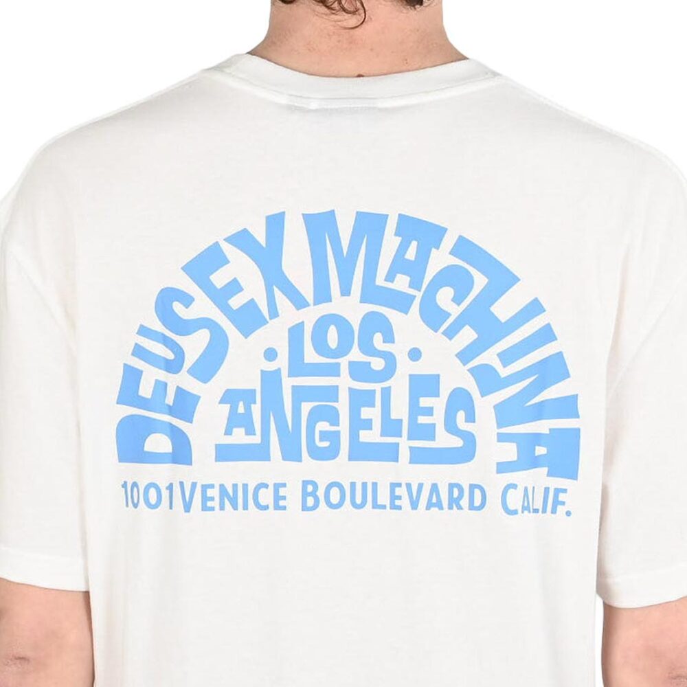 Deus Ex Machina Los Angeles Address S/S T-Shirt - Vintage White