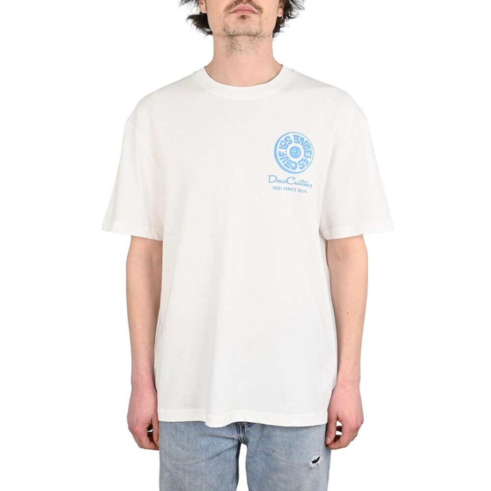 Deus Ex Machina Los Angeles Address S/S T-Shirt - Vintage White