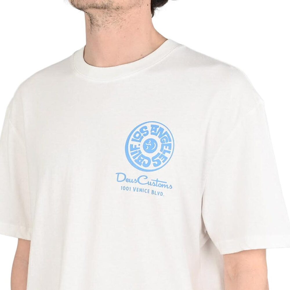 Deus Ex Machina Los Angeles Address S/S T-Shirt - Vintage White