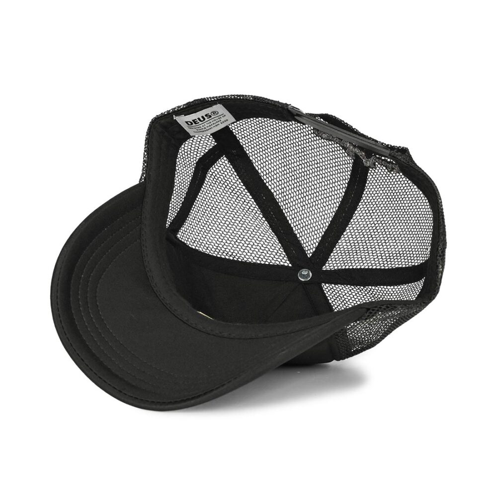 Deus Ex Machina Pill Logo Mesh Back Trucker Cap - Black (SP26)