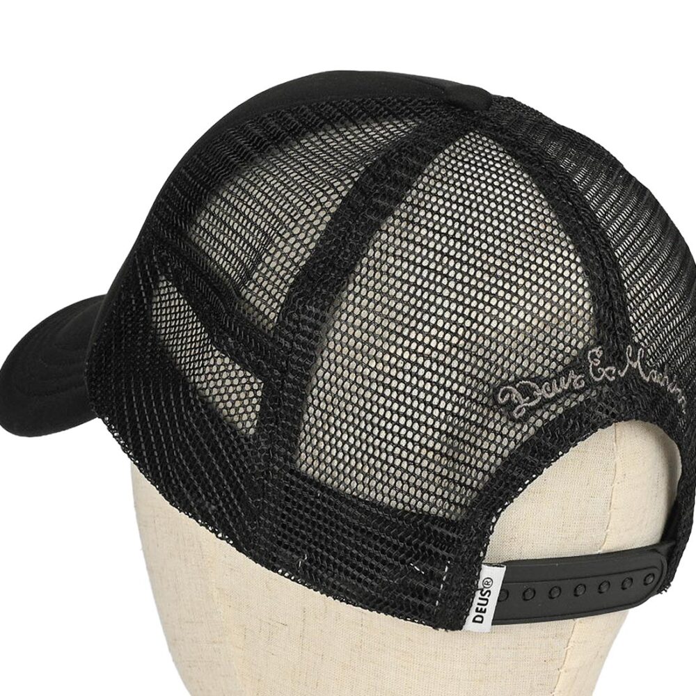 Deus Ex Machina Pill Logo Mesh Back Trucker Cap - Black (SP26)