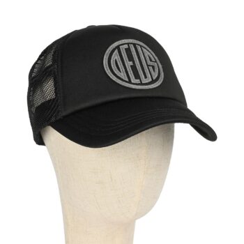 Deus Ex Machina Pill Logo Mesh Back Trucker Cap - Black (SP26)