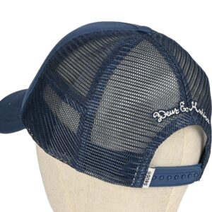 Deus Ex Machina Pill Logo Mesh Back Trucker Cap - Mechanic Blue