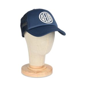Deus Ex Machina Pill Logo Mesh Back Trucker Cap - Mechanic Blue