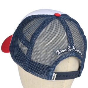 Deus Ex Machina Pill Logo Mesh Back Trucker Cap - Red/Navy (SP26)