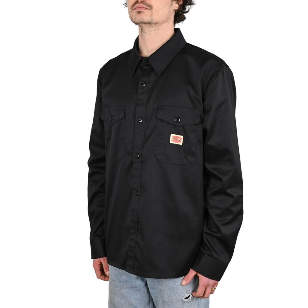 Deus Ex Machina Service L/S Shirt - Black