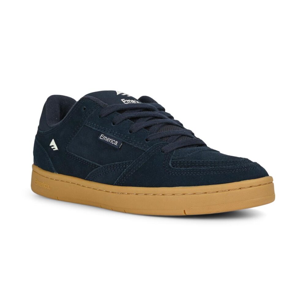 Emerica Mute Skate Shoes - Navy/Gum