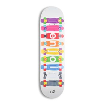 Enjoi Big Box Plastic Spectrum R7 8.25" Skateboard Deck - White