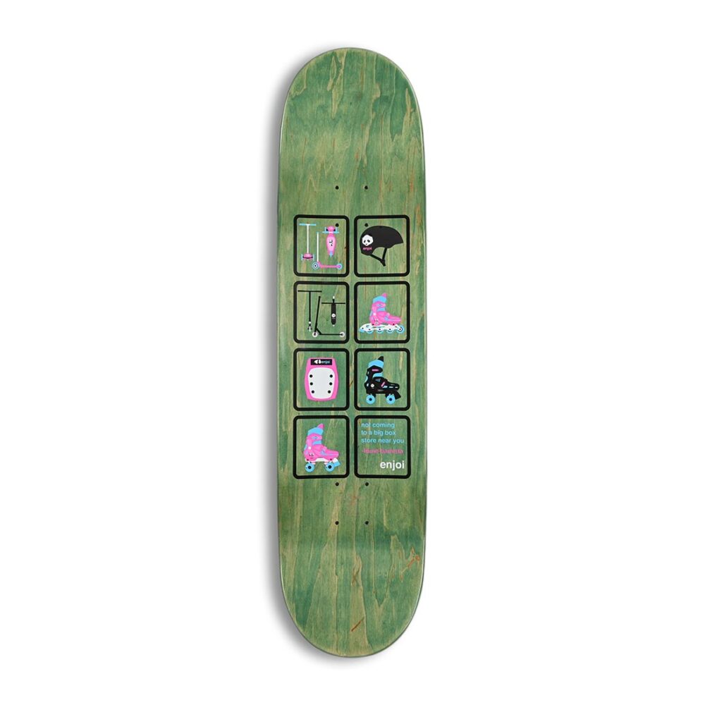 Enjoi Big Box Plastic Spectrum R7 8.25" Skateboard Deck - White
