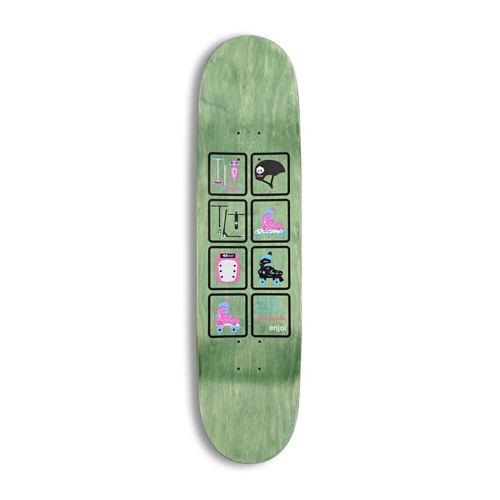 Enjoi Big Box Roller Skates R7 8.25" Skateboard Deck - Mint