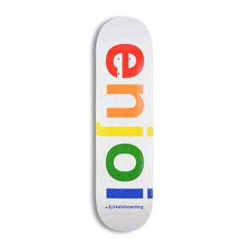 Enjoi Spectrum R7 8.25" Skateboard Deck - White
