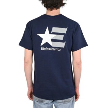 Etnies America S/S T-Shirt - Navy/White