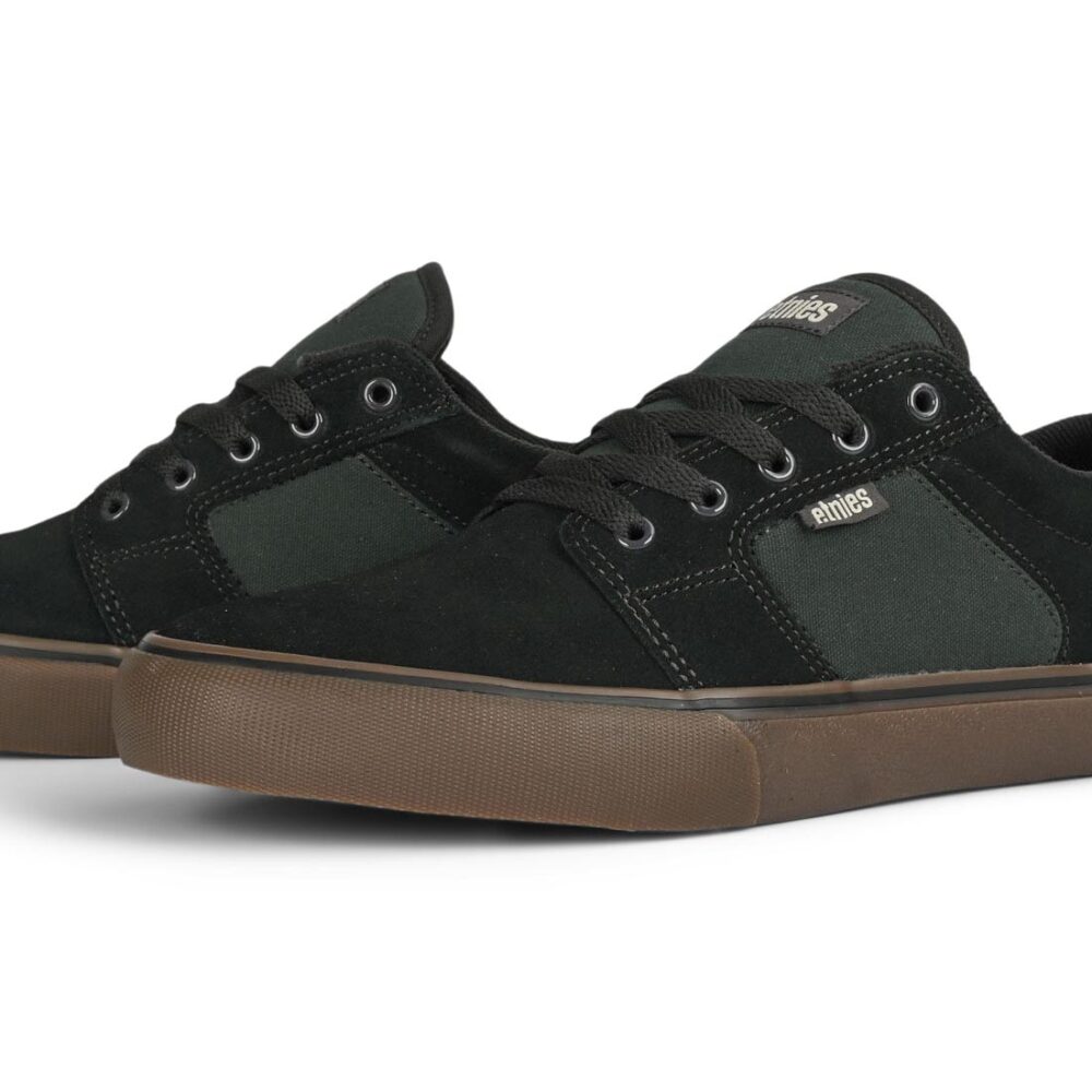 Etnies Barge LS Skate Shoes - Black/Brown/Green