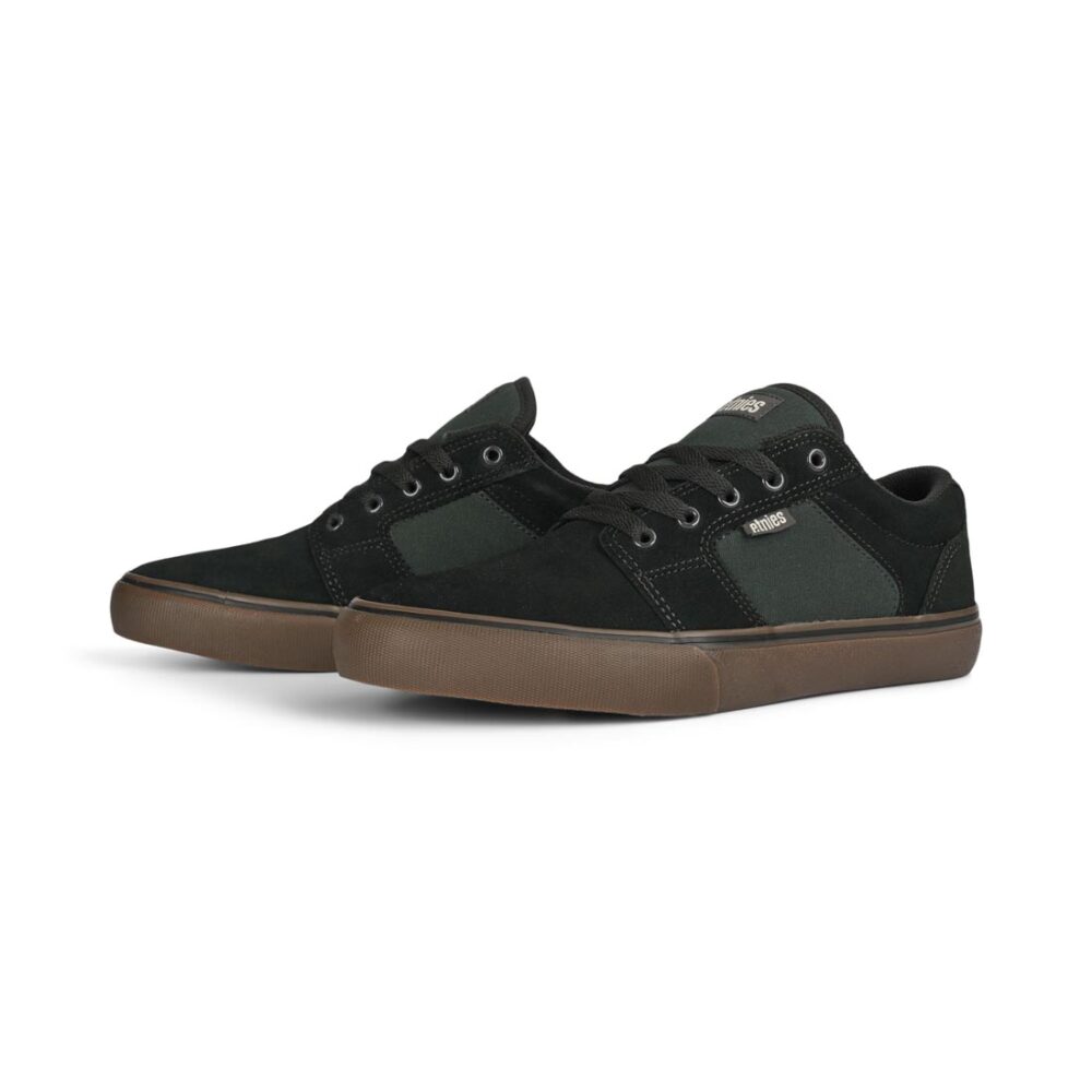 Etnies Barge LS Skate Shoes - Black/Brown/Green