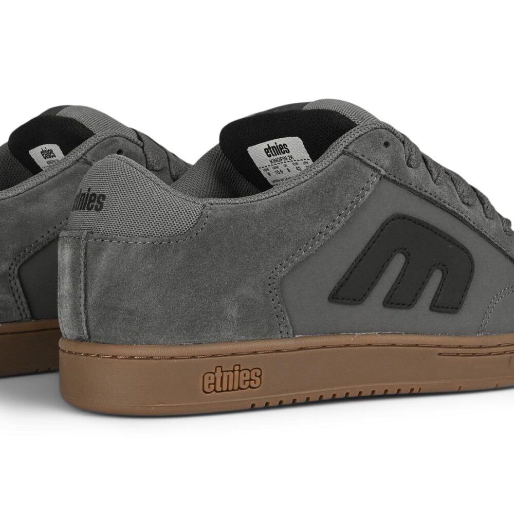 Etnies Kingpin 2K Skate Shoes - Grey/Black/Gum