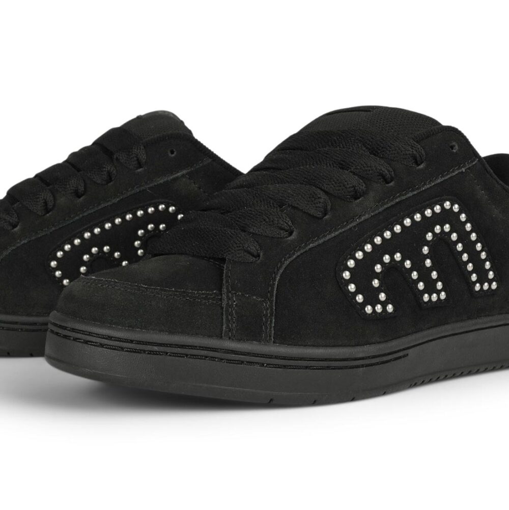 Etnies Kingpin Skate Shoes - Black/Black/Silver