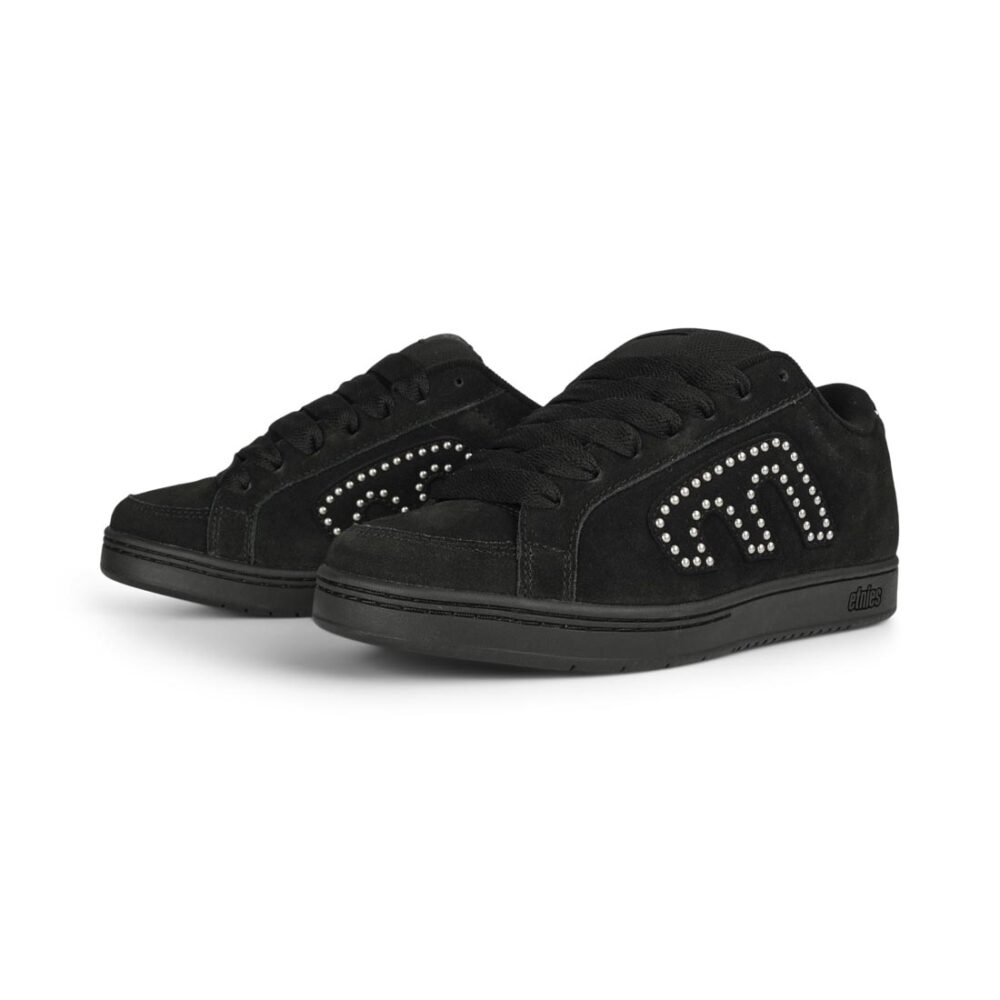 Etnies Kingpin Skate Shoes - Black/Black/Silver