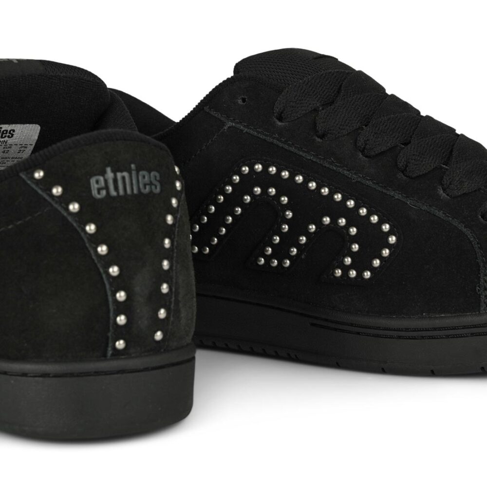 Etnies Kingpin Skate Shoes - Black/Black/Silver