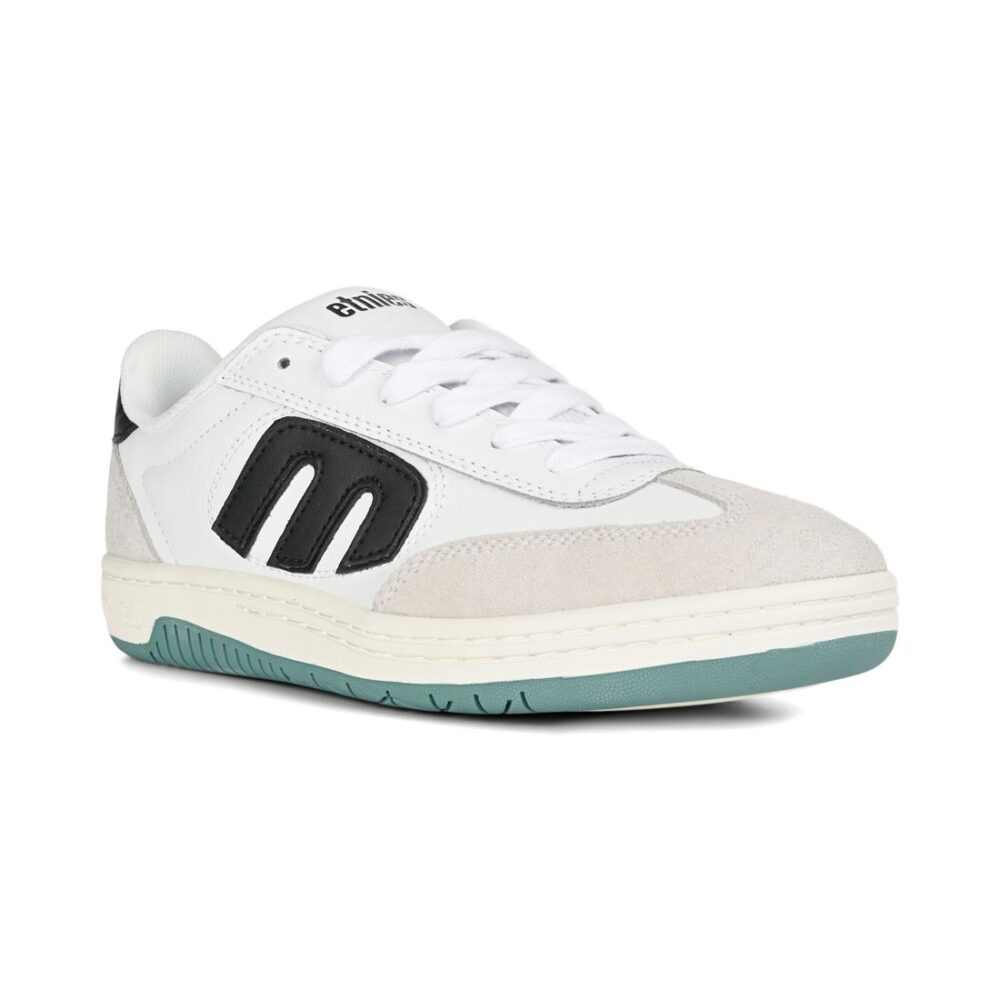 Etnies Lo Cut Skate Shoes - White/Black/Green