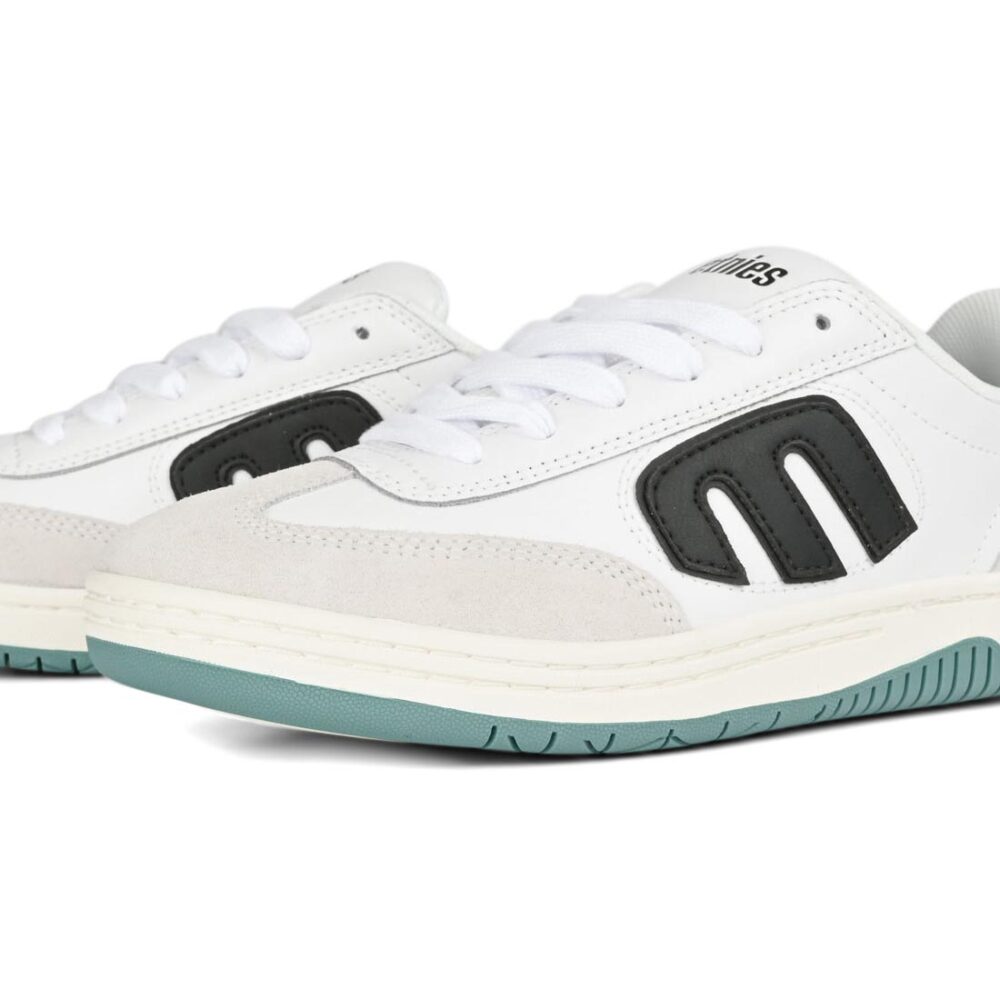 Etnies Lo Cut Skate Shoes - White/Black/Green