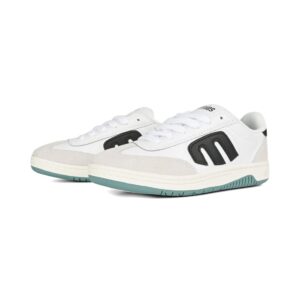 Etnies Lo Cut Skate Shoes - White/Black/Green