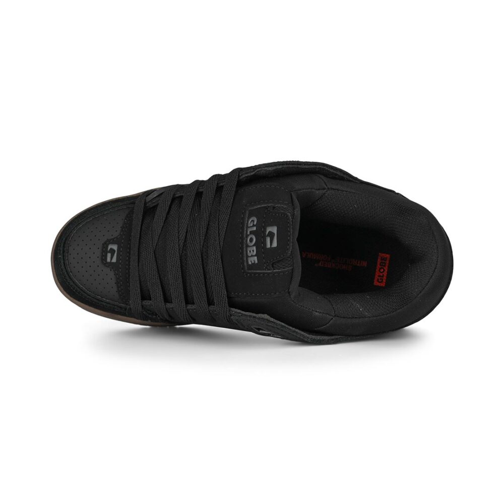 Globe Fusion Skate Shoes - Black/Brown Gum