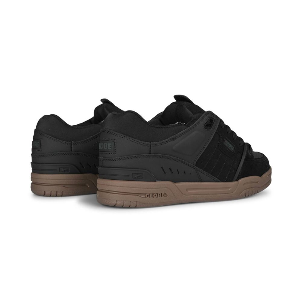 Globe Fusion Skate Shoes - Black/Brown Gum