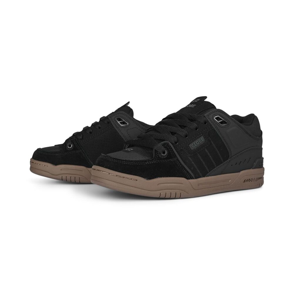 Globe Fusion Skate Shoes - Black/Brown Gum