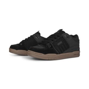 Globe Fusion Skate Shoes - Black/Brown Gum