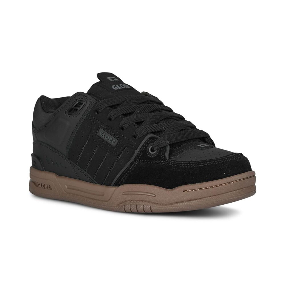 Globe Fusion Skate Shoes - Black/Brown Gum