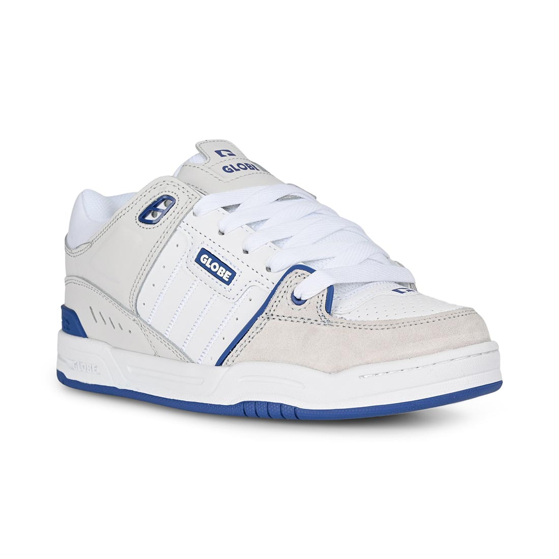 Globe Fusion Skate Shoes - Blue/White - Mens 11 UK - Nubuck