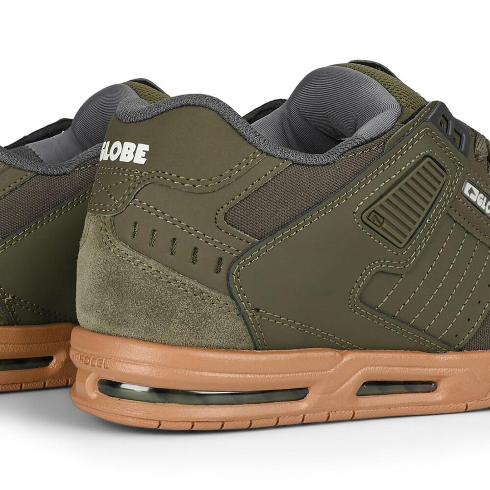Globe Sabre Skate Shoes - Moss/Gum