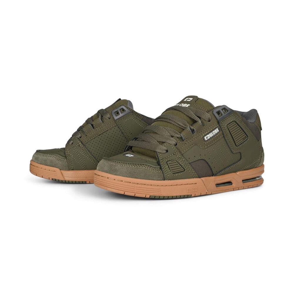 Globe Sabre Skate Shoes - Moss/Gum