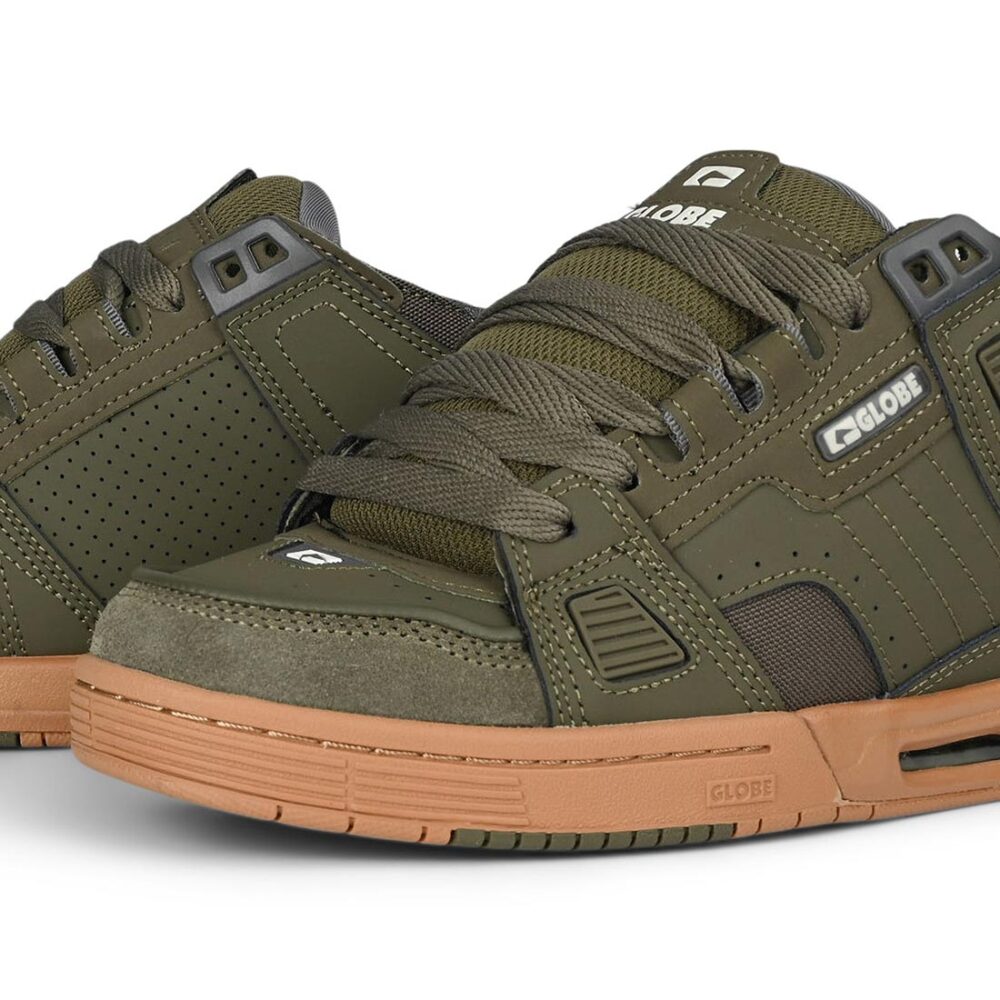 Globe Sabre Skate Shoes - Moss/Gum