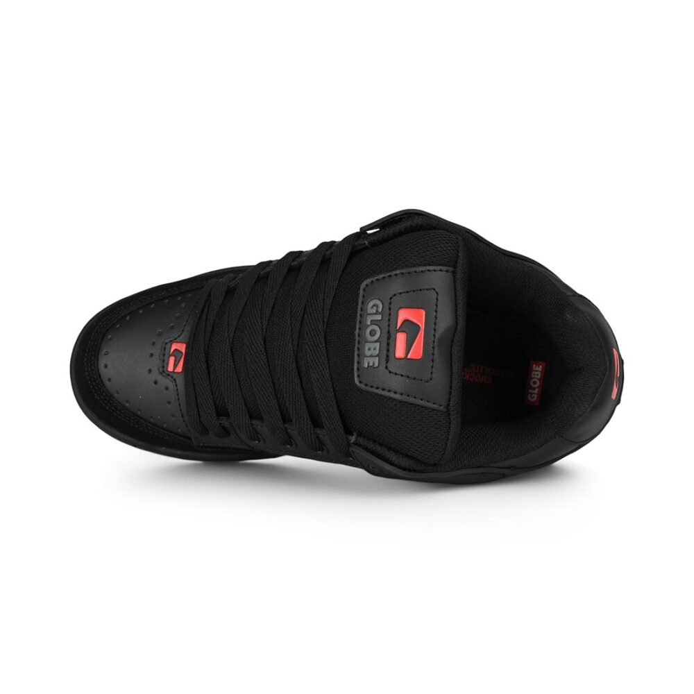Globe Tilt Skate Shoes - Black/Red/Charcoal