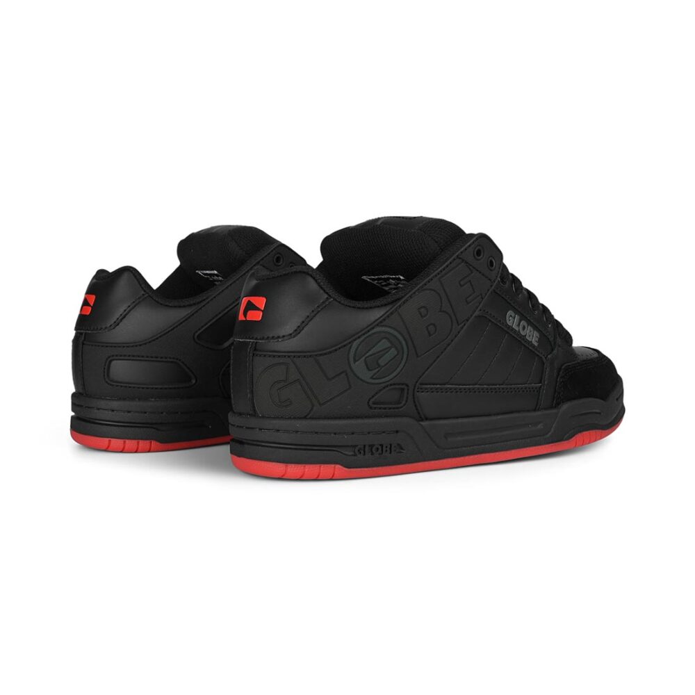 Globe Tilt Skate Shoes - Black/Red/Charcoal