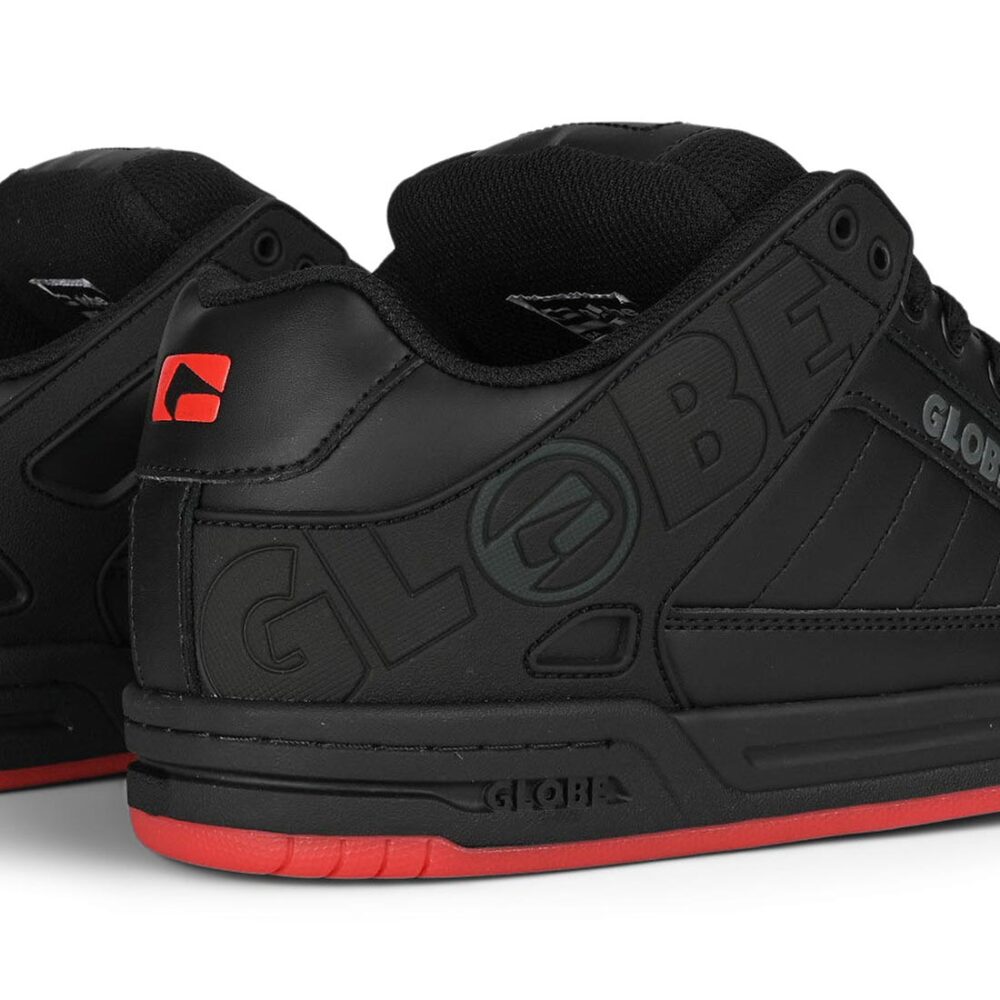 Globe Tilt Skate Shoes - Black/Red/Charcoal